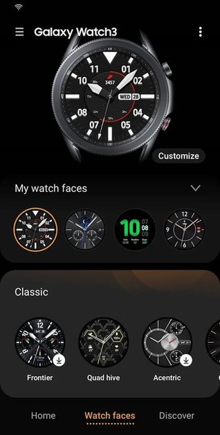 galaxy wearable app