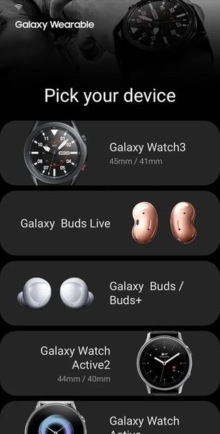 galaxy wearable app
