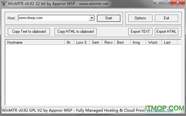 WinMTR(网络诊断工具)