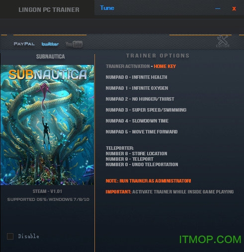 深海迷航修改器