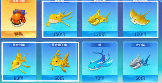 捕鱼大决战鱼类大全图片2