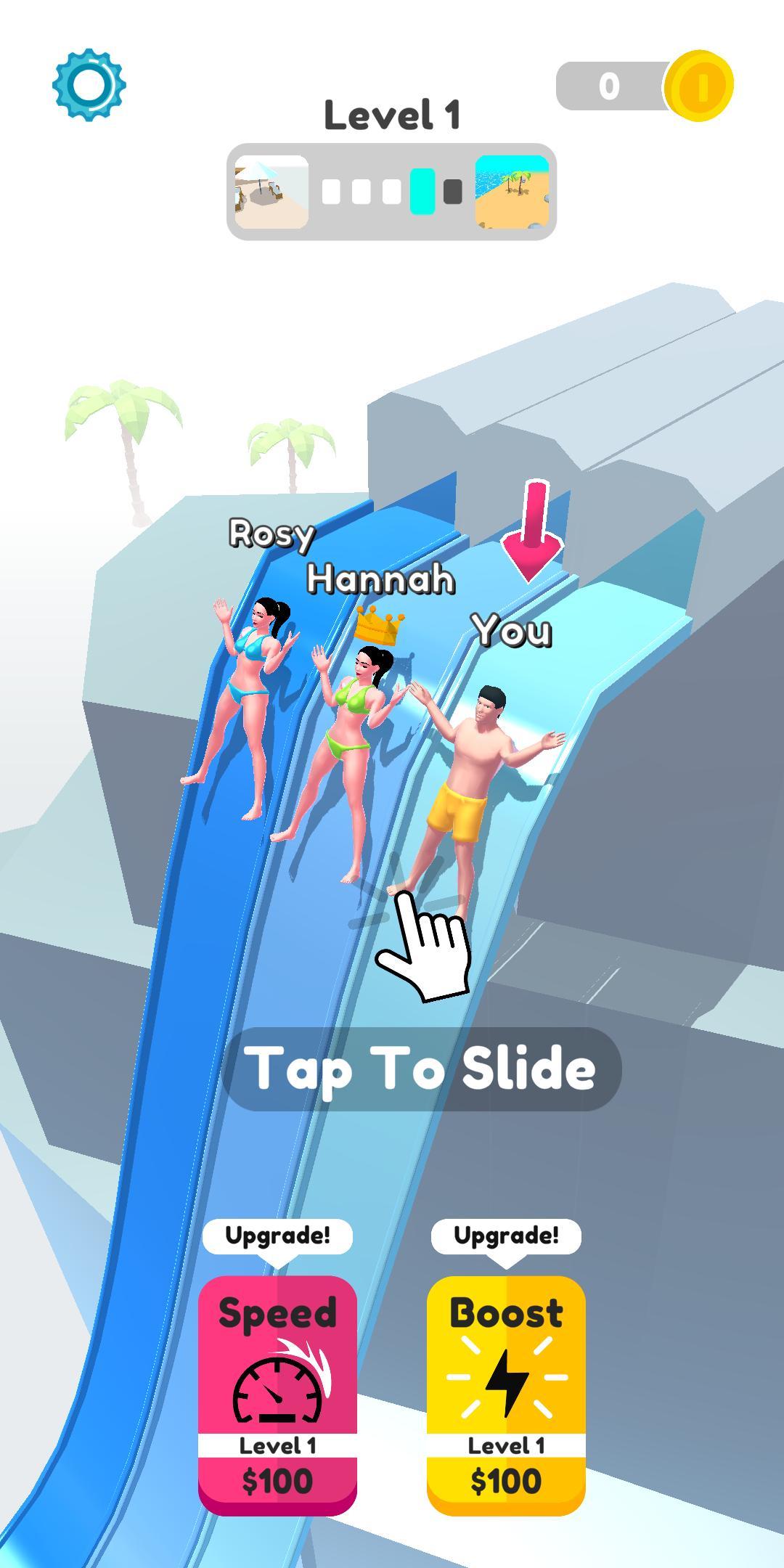 滑梯翻转游戏最新安卓版（ater Slide Flip）