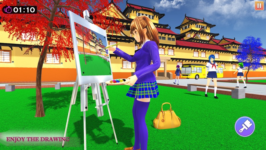 动漫女孩生活高中3D游戏官方版 v1.0
