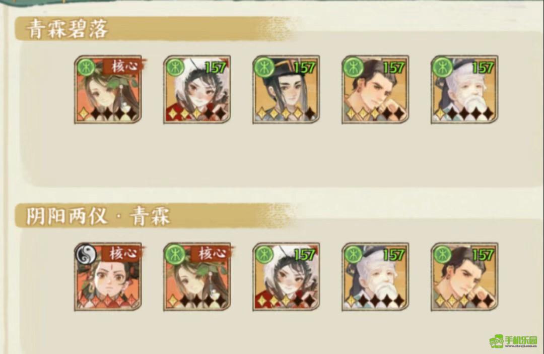 青霖碧落隊陣容示意圖