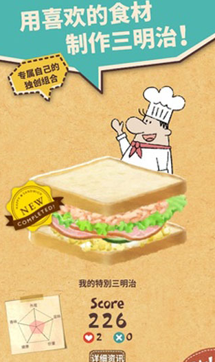 快乐三明治咖啡店中文版