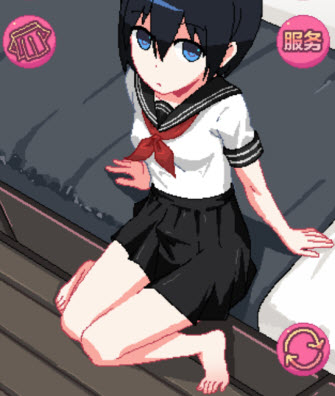 和妹妹两个人看家