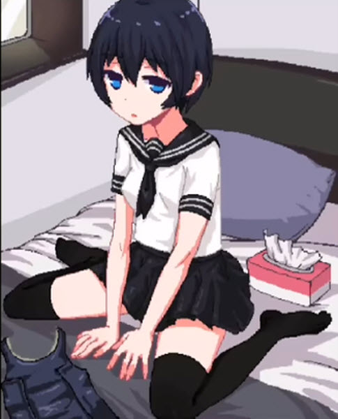 和妹妹两个人看家