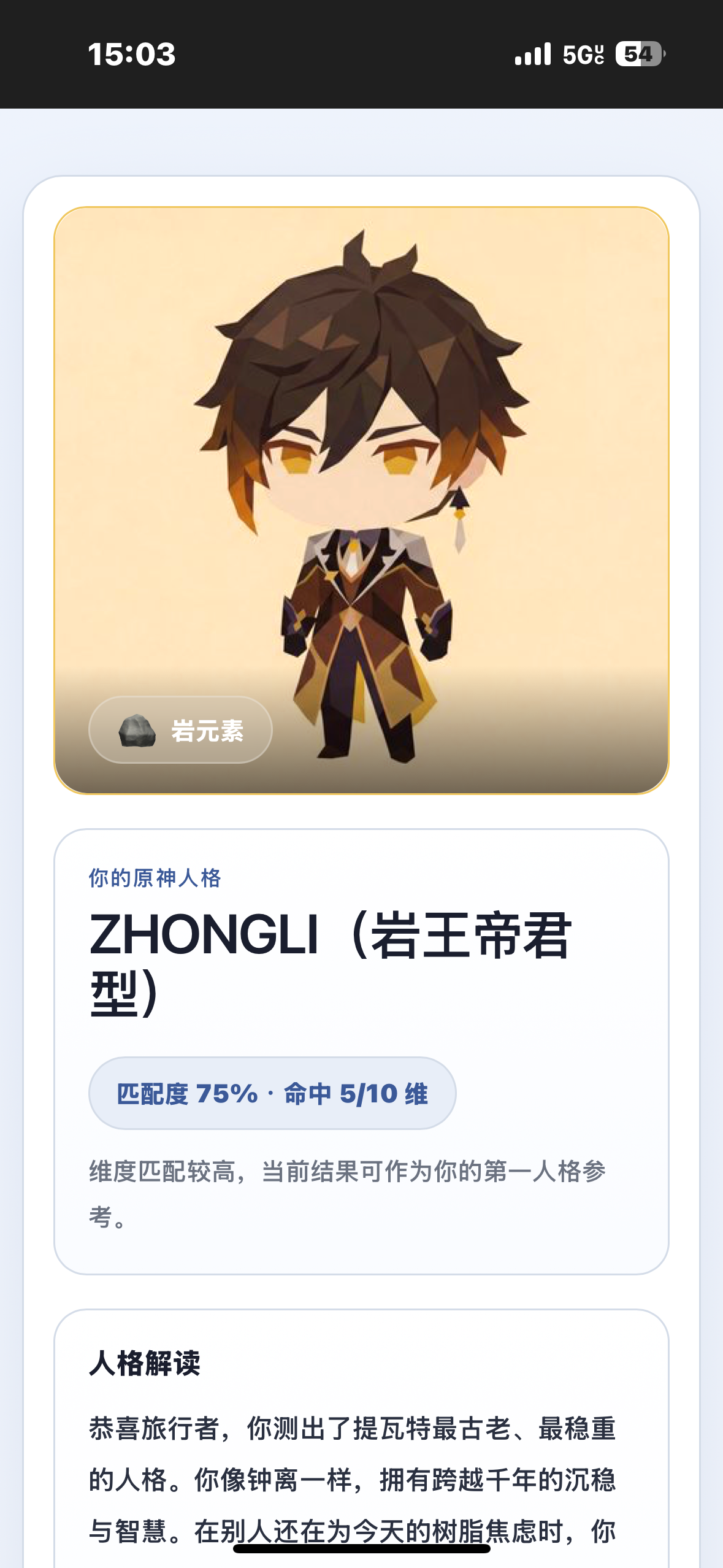 SBTI原神人格测试