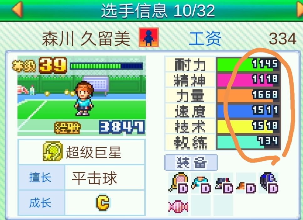 通关角色属性