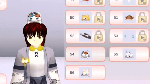 樱花校园猫咪睡衣