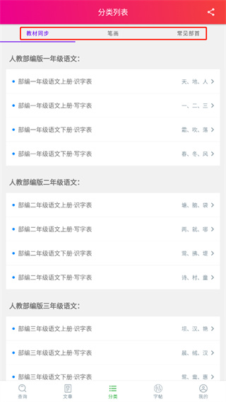 笔顺笔画大全7