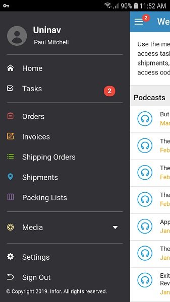 infor nexus mobile