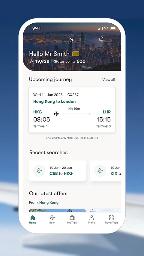 国泰航空机票预订app
