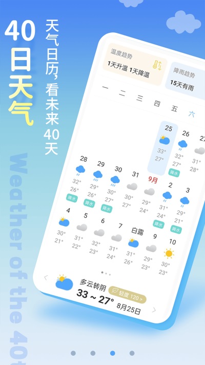 清新天气预报App