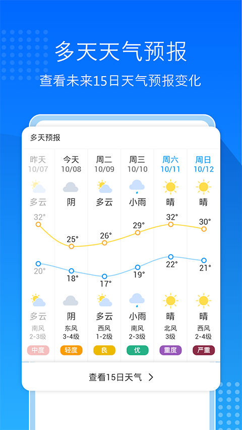 天气预报通APP