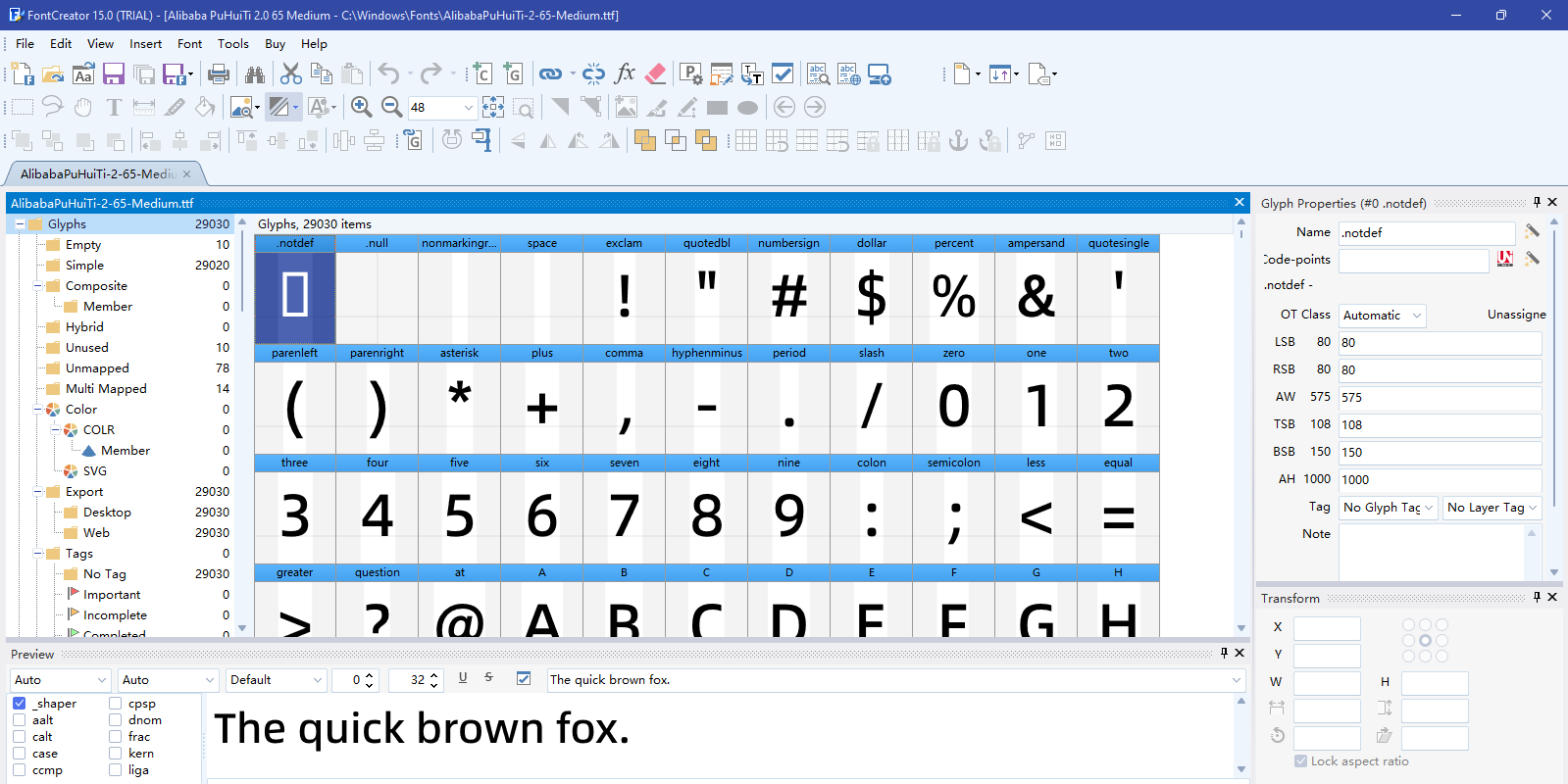 FontCreator