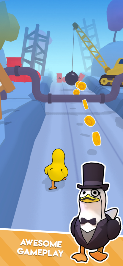 鸭子跑酷游戏(Duck on the Run)
