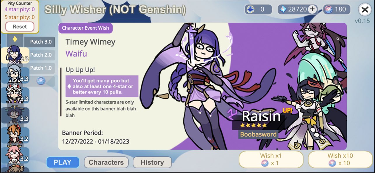 Silly Wisher