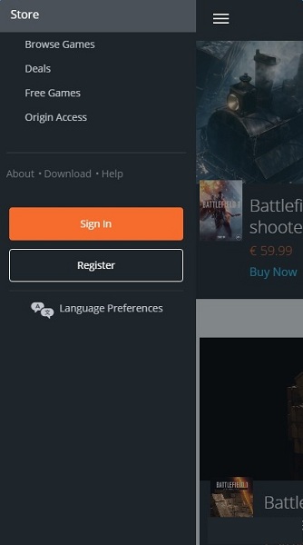 Origin app