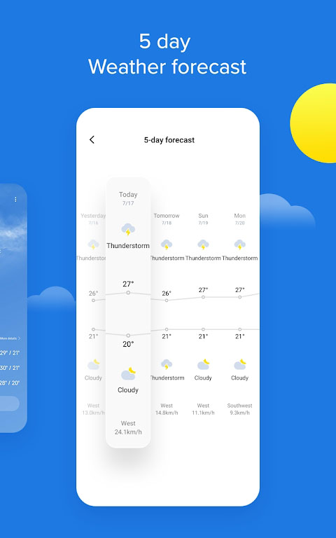小米天气预报App