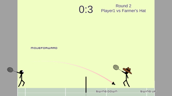 火柴人打羽毛球(Stickman Badminton)