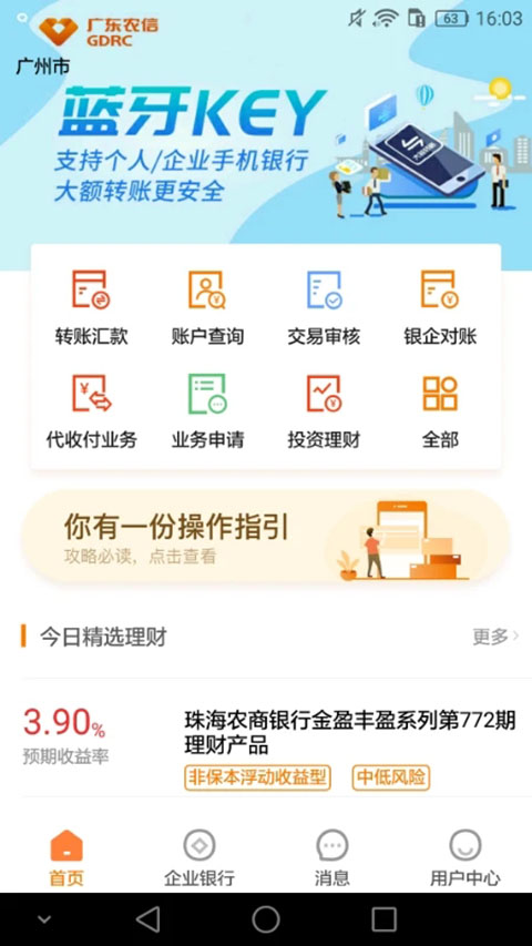 广东农信企业手机银行app