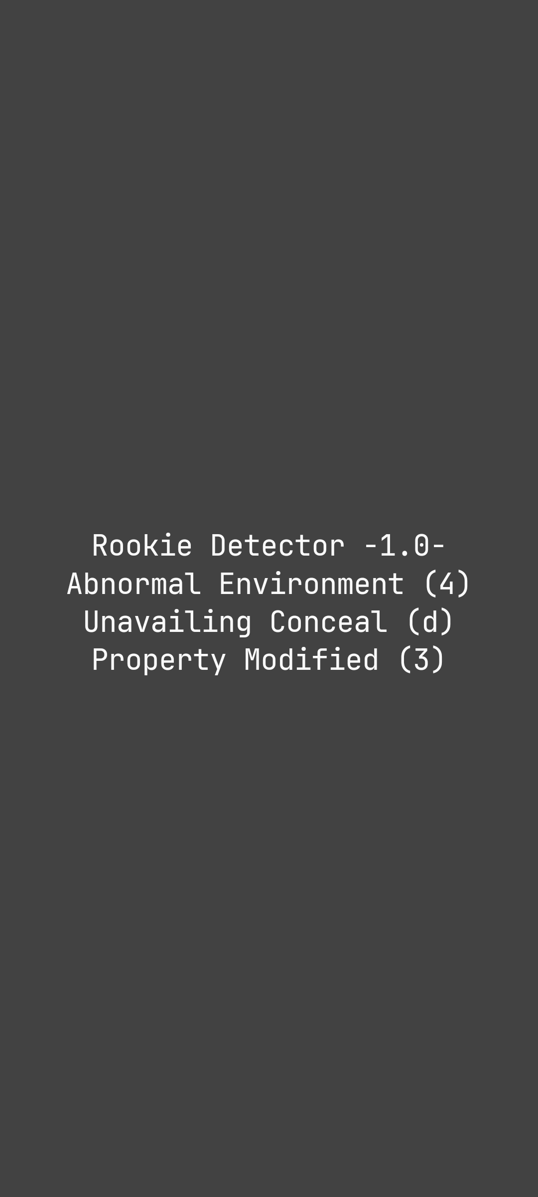 RookieDetector环境检测工具app2025最新版