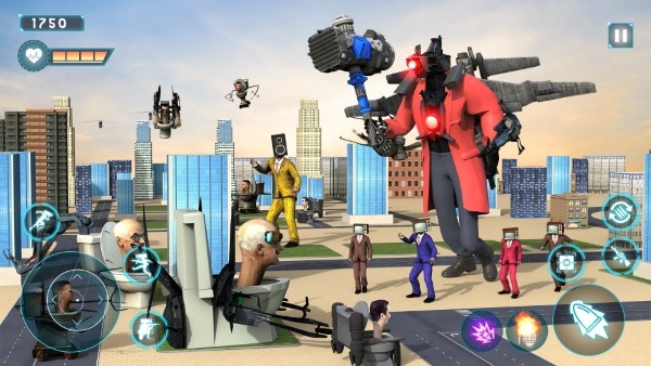 马桶人城市英雄3d游戏(toiletropemonster3d)