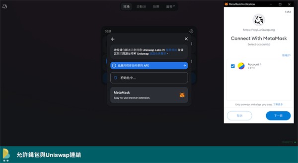 uniswap去中心化交易所交易流程